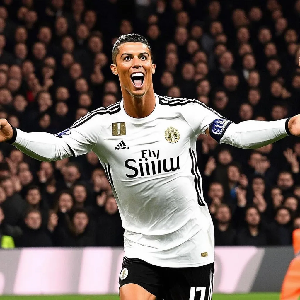 Hình nền Ronaldo ăn mừng bàn thắng