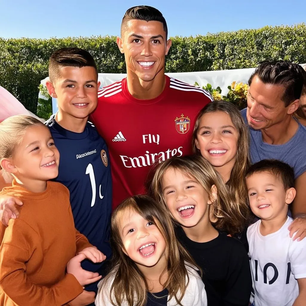 ronaldo gia đình