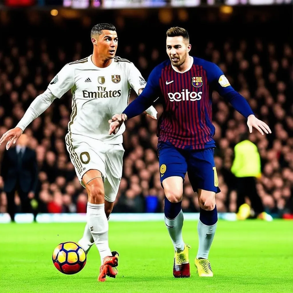 ronaldo messi match