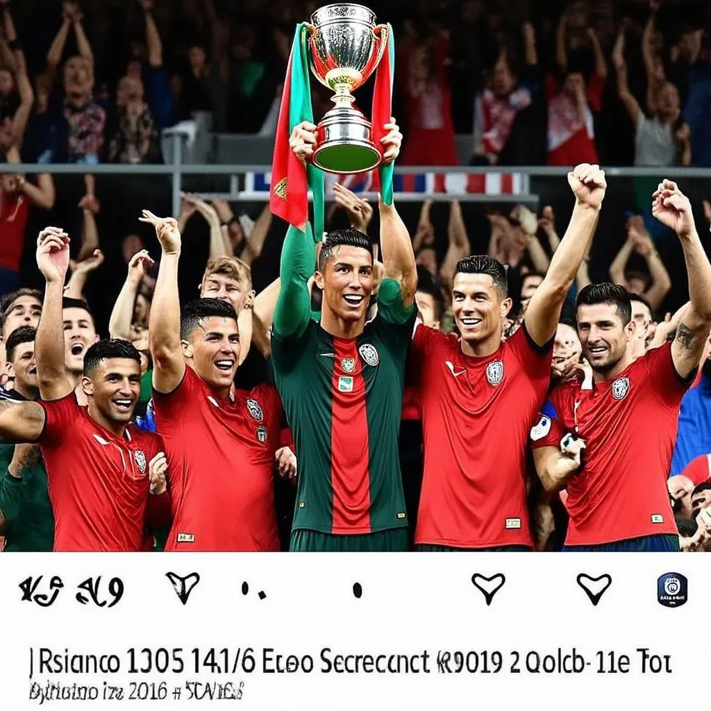 Cristiano Ronaldo cùng ĐT Bồ Đào Nha