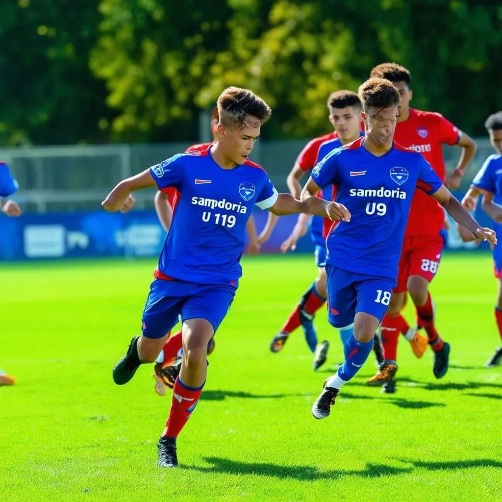 Sampdoria U19 tranh thủ giải trẻ