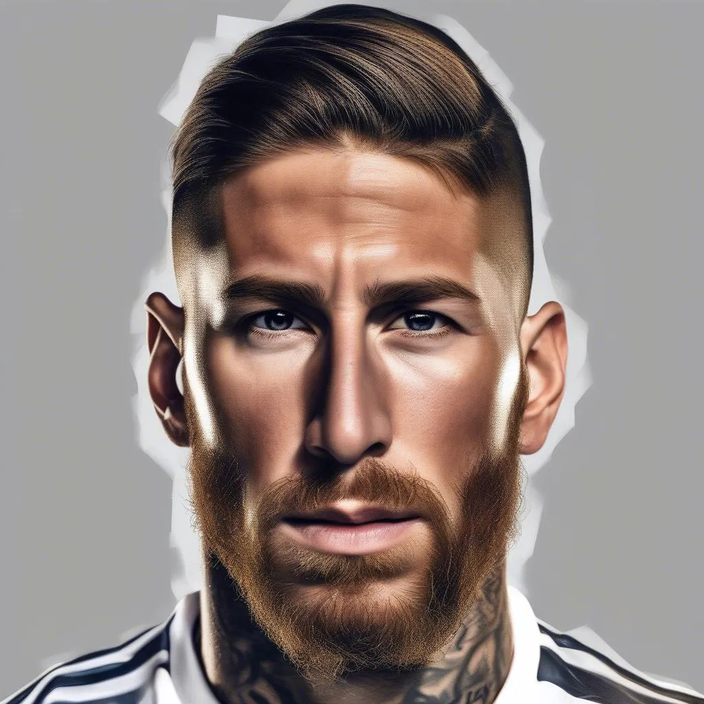 Sergio Ramos trong màu áo Real Madrid