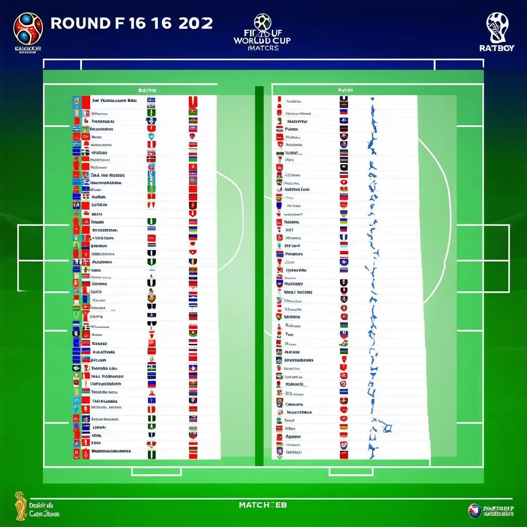 Sơ đồ vòng 1/8 World Cup 2022