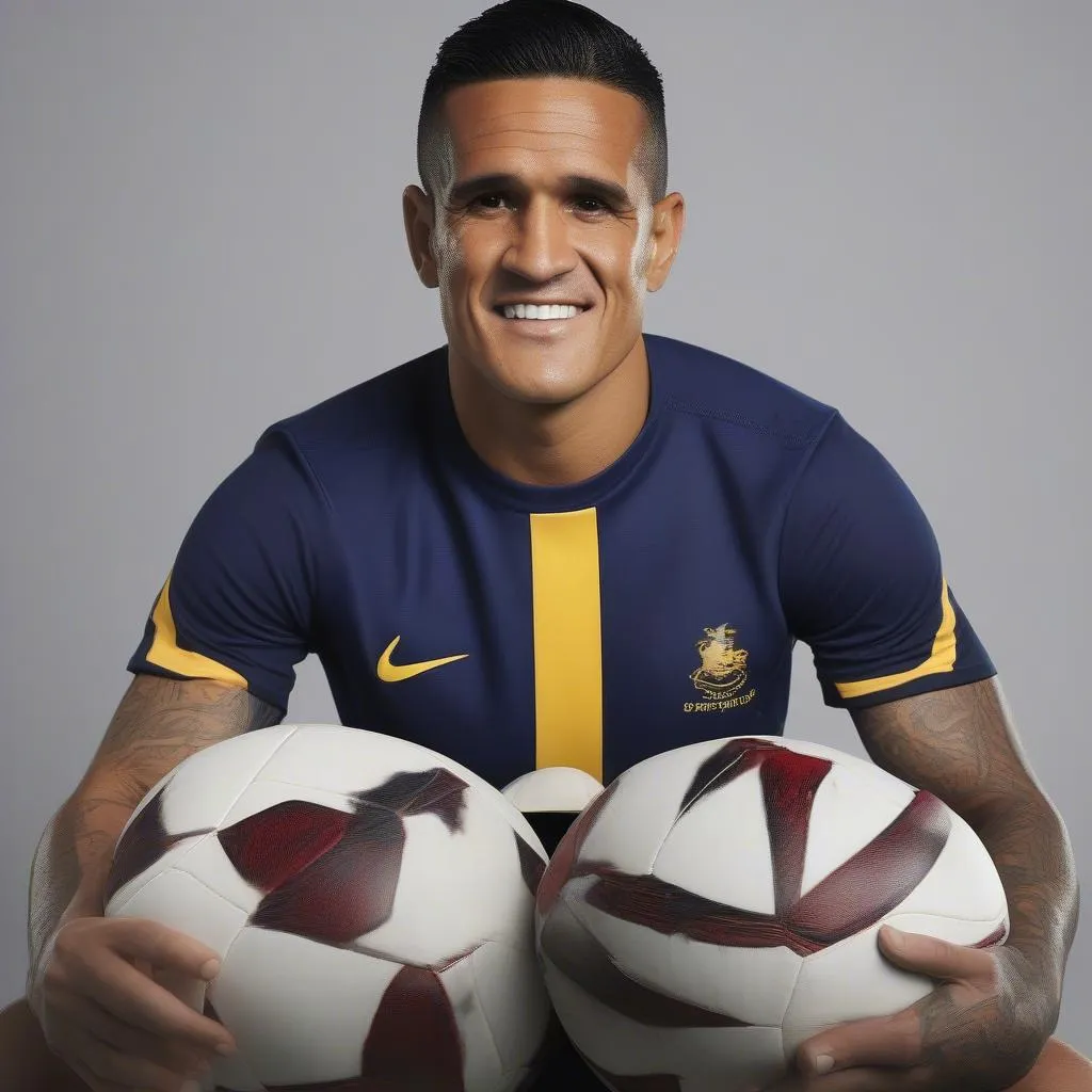 Cầu thủ bóng đá Tim Cahill của Úc