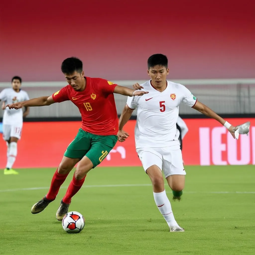 Trận đấu World Cup giữa Việt Nam và UAE