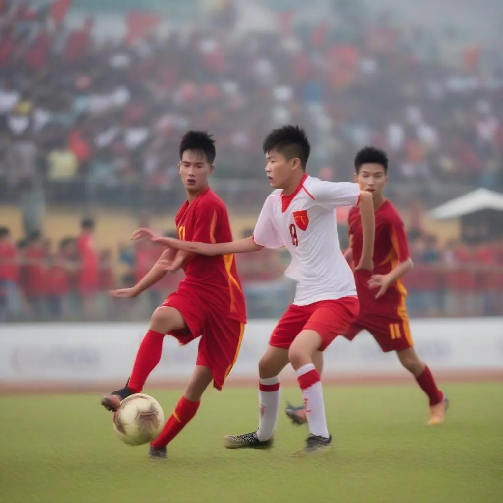 U16 Việt Nam thi đấu