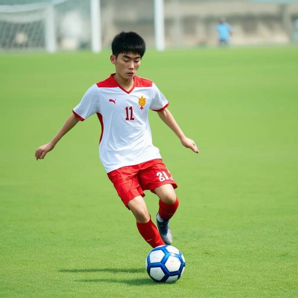 U18 Việt Nam thi đấu