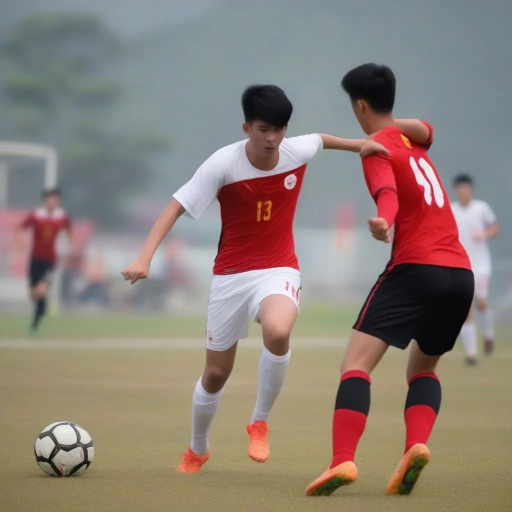 U18 Việt Nam thi đấu