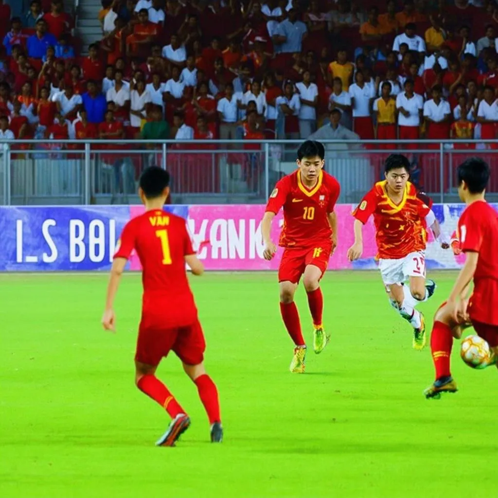 Hình ảnh trận đấu Việt Nam - Đông Timor U22