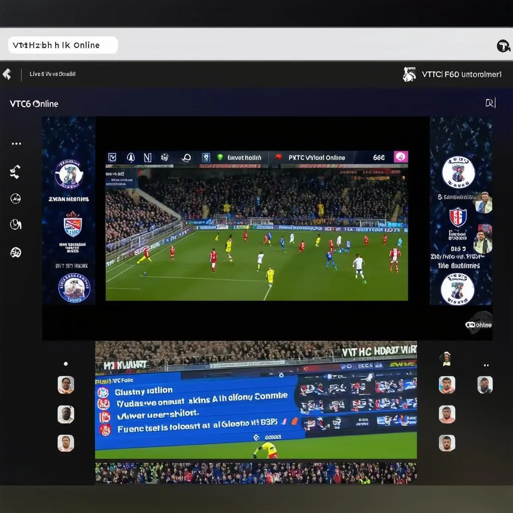 Trận đấu bóng đá trên VTC6 HD Online