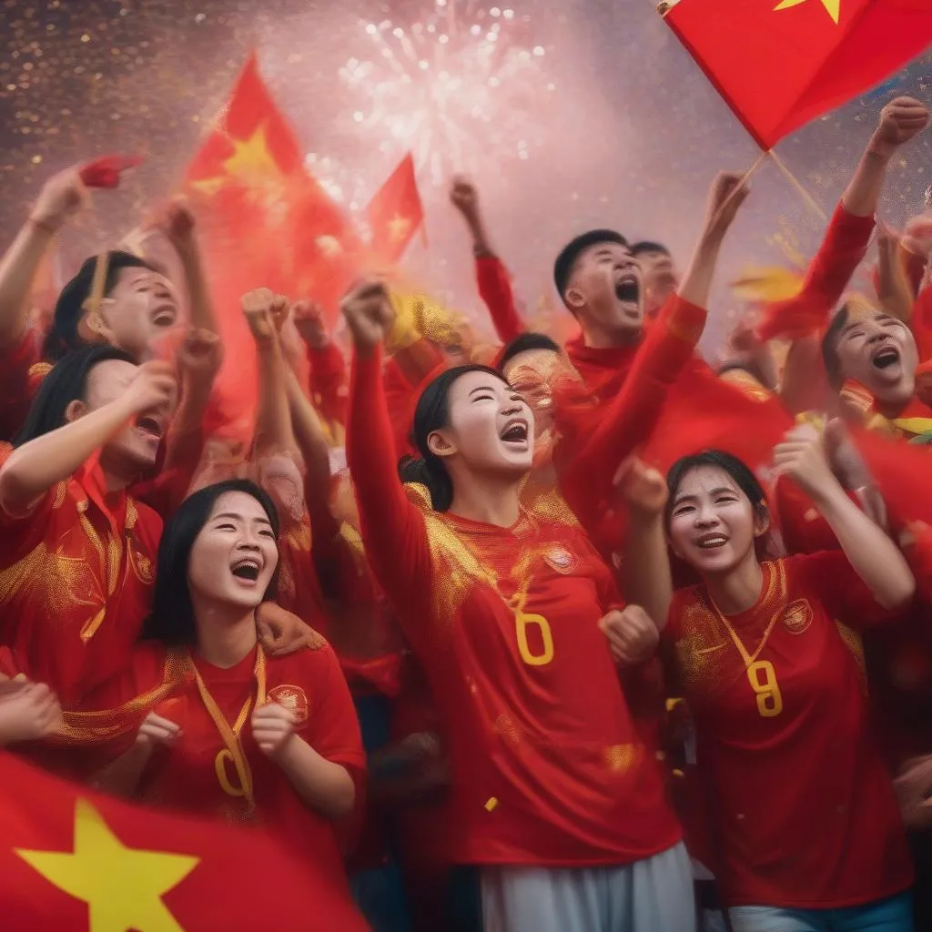 Cổ động viên Việt Nam tại World Cup 2022