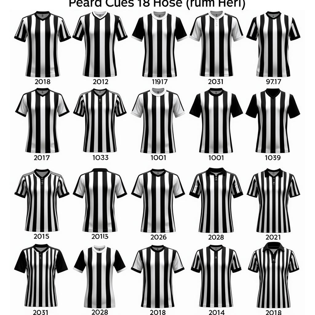 Áo Juventus qua các thời kỳ