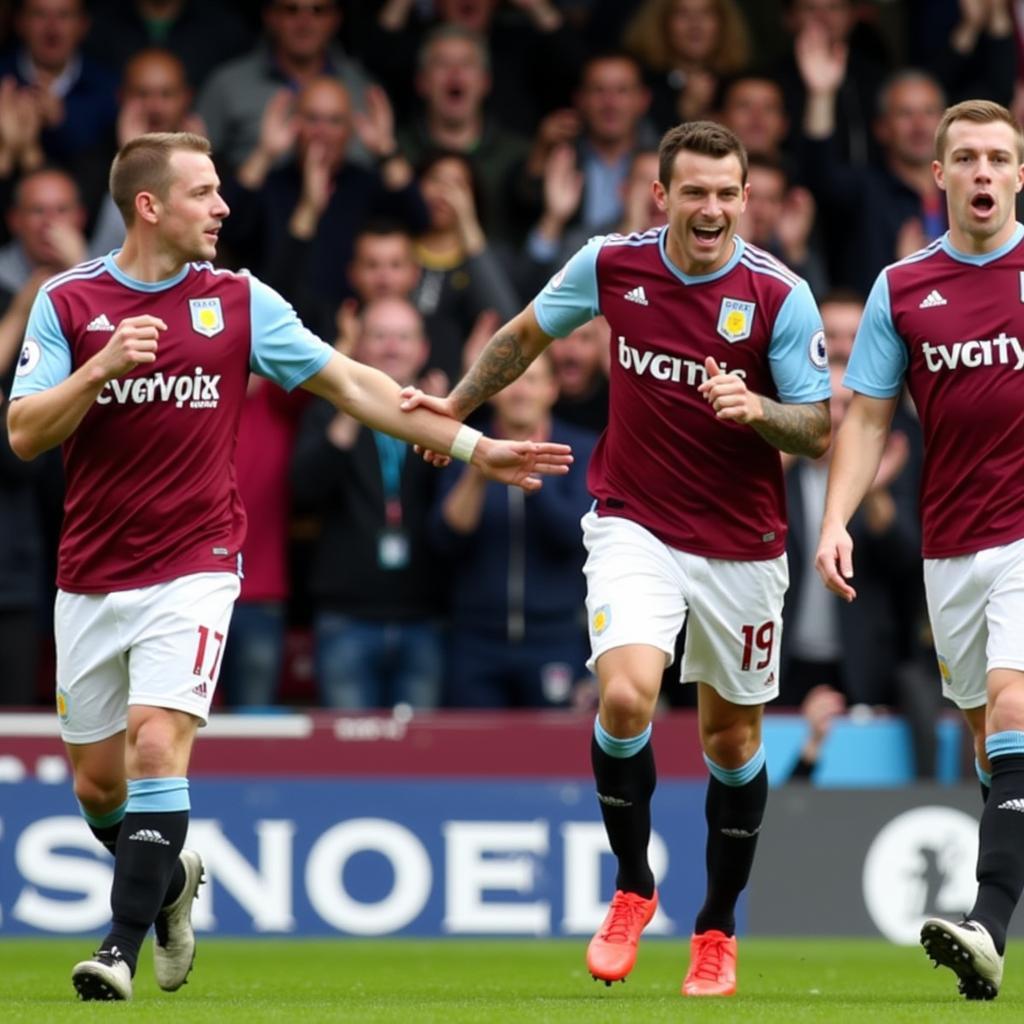 Aston Villa giành chiến thắng