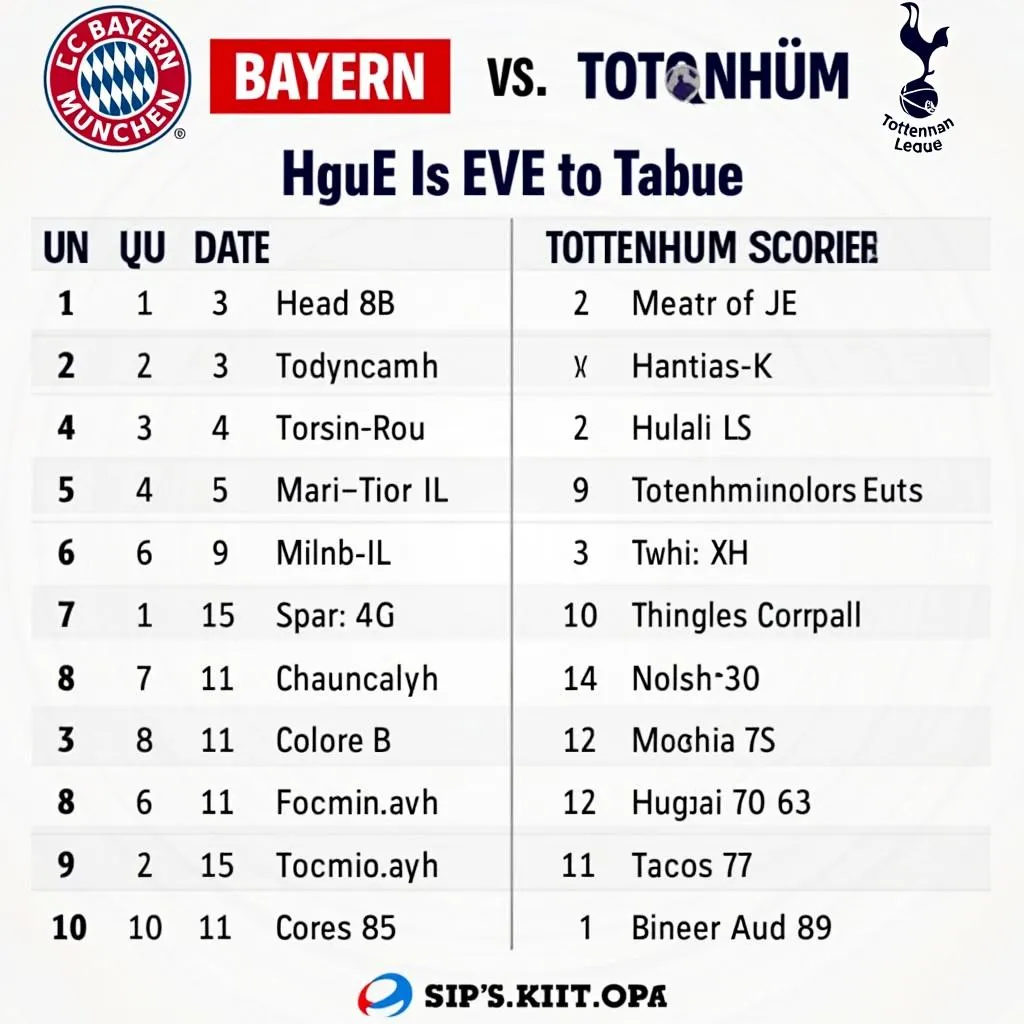 Bayern vs Tottenham: Lịch sử đối đầu