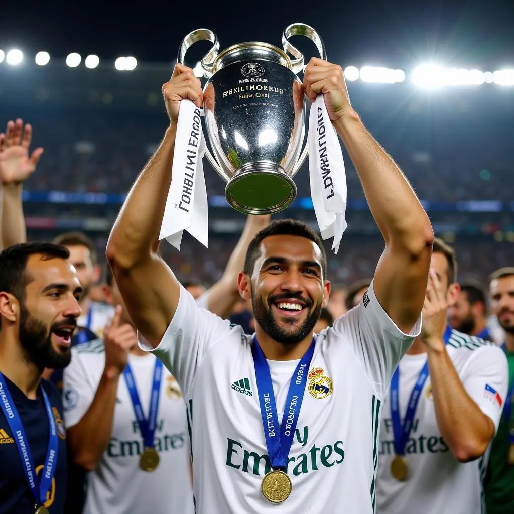 Benzema cùng Real Madrid giảnh chức vô địch Champions League