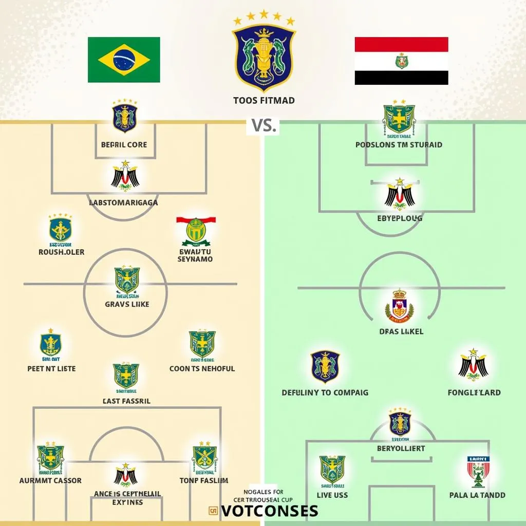 Brazil vs Ai Cập: Lực lượng và đội hình