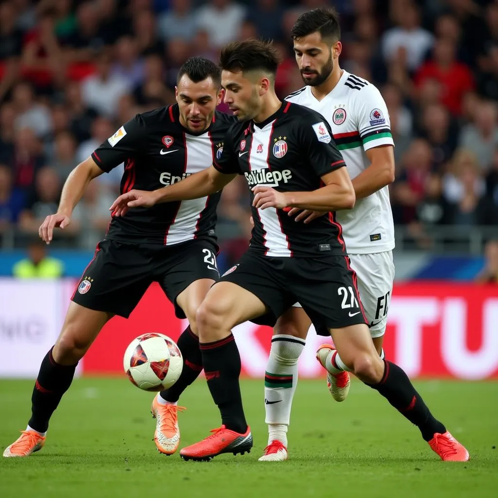 Besiktas players in action