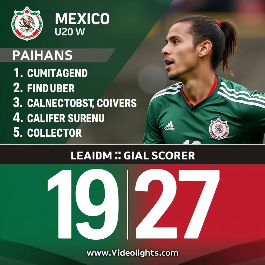 Cầu thủ ghi bàn hàng đầu của Mexico U20 W