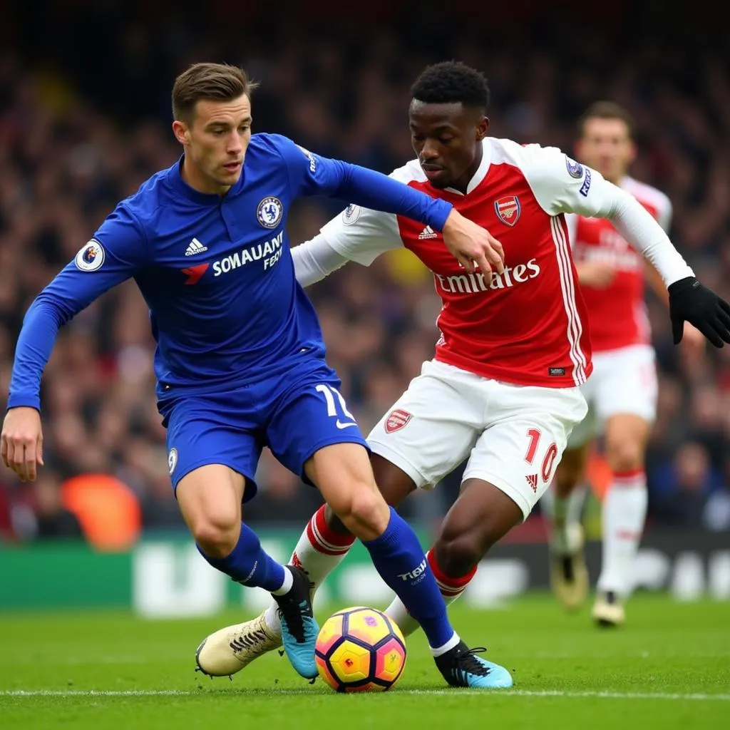 Chelsea và Arsenal đối đầu kịch liệt