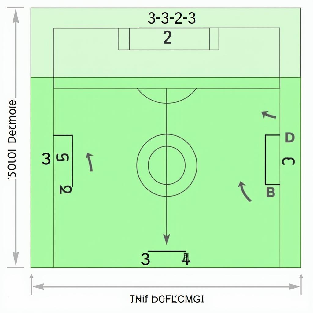 Chiến thuật 3-3-2-3 phòng ngự chắc chắn