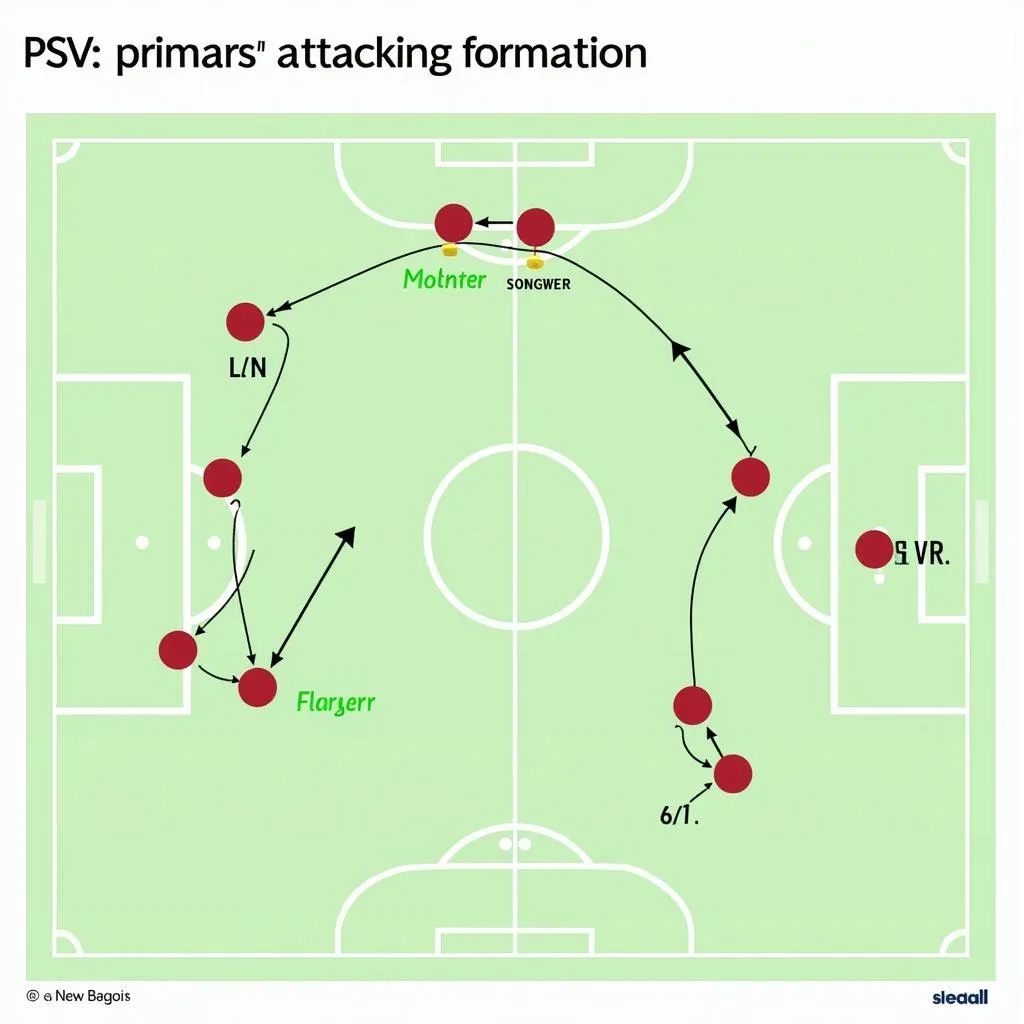 Sơ đồ chiến thuật tấn công của PSV