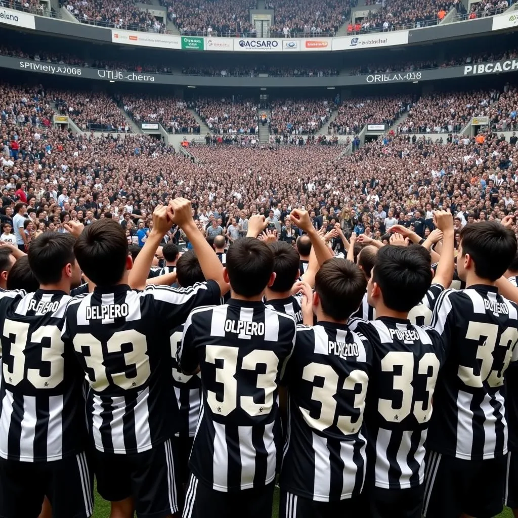 Cổ động viên Juventus áo số 33