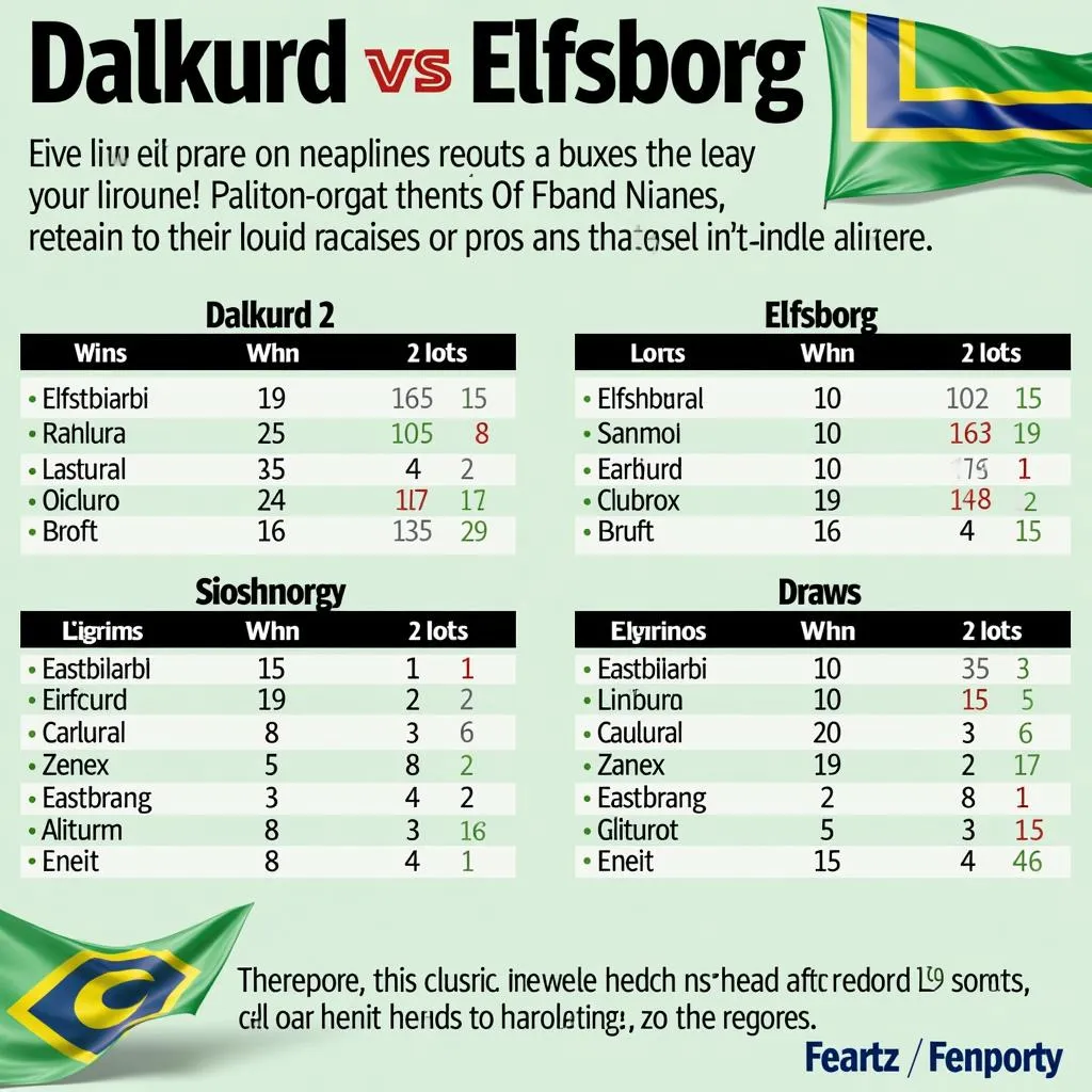 Lịch sử đối đầu Dalkurd vs Elfsborg