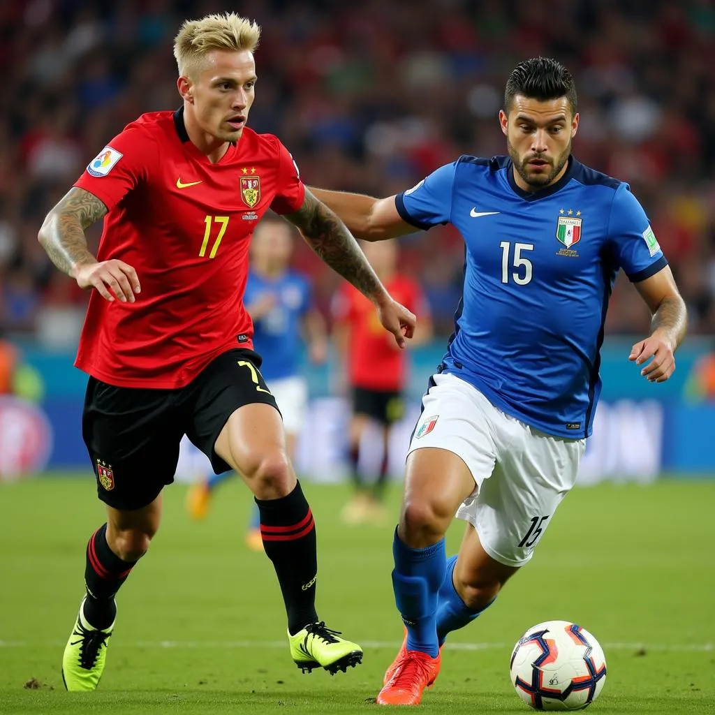 Kevin De Bruyne (Bỉ) và Lorenzo Insigne (Ý)