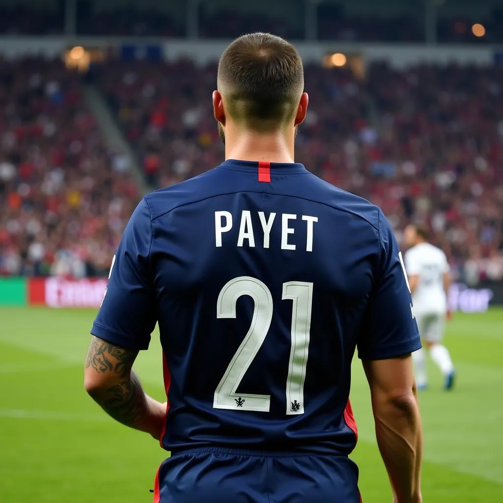 Dimitri Payet trong màu áo số 21 đội tuyển Pháp