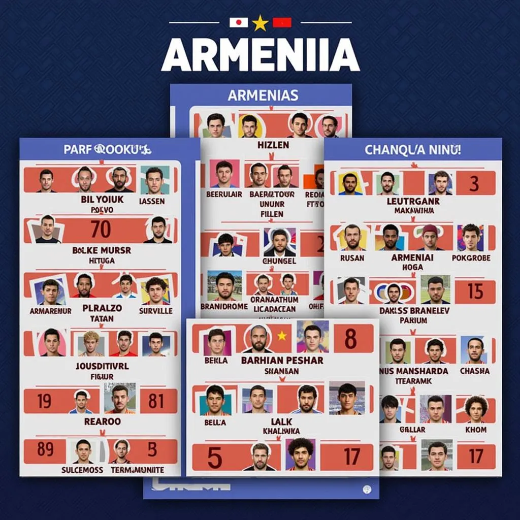 Đội hình Armenia ra sân