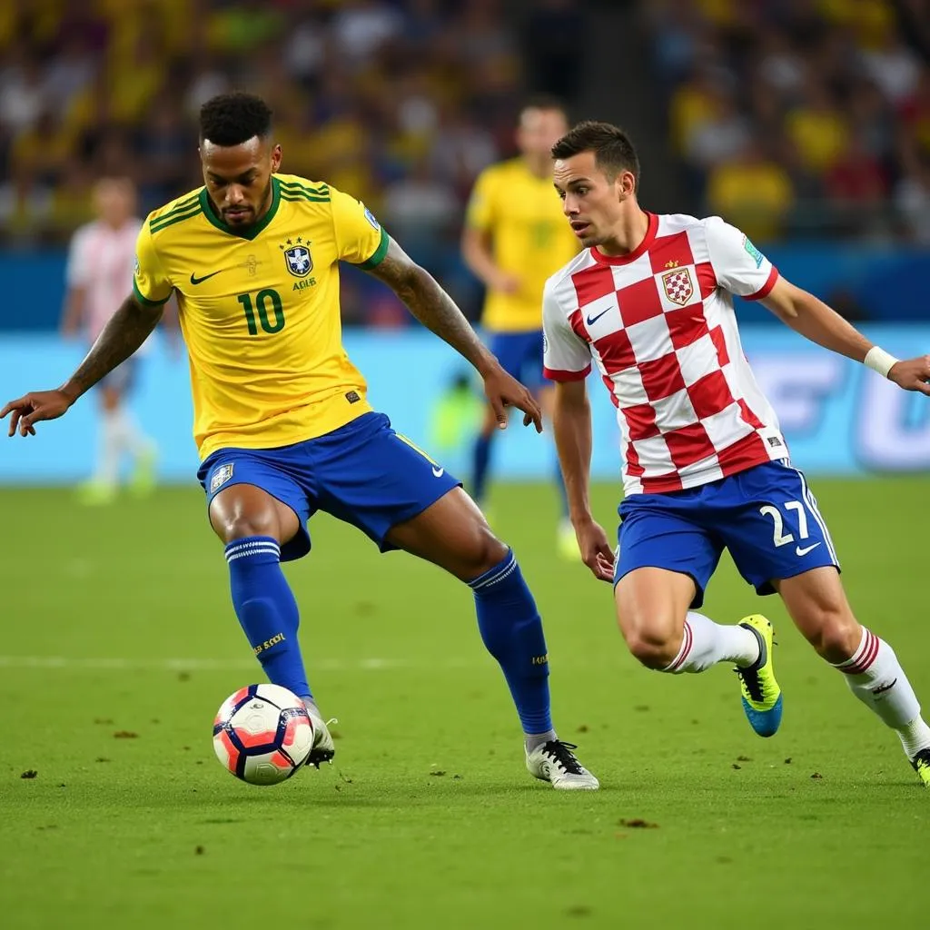 Đội hình ra sân Brazil vs Croatia