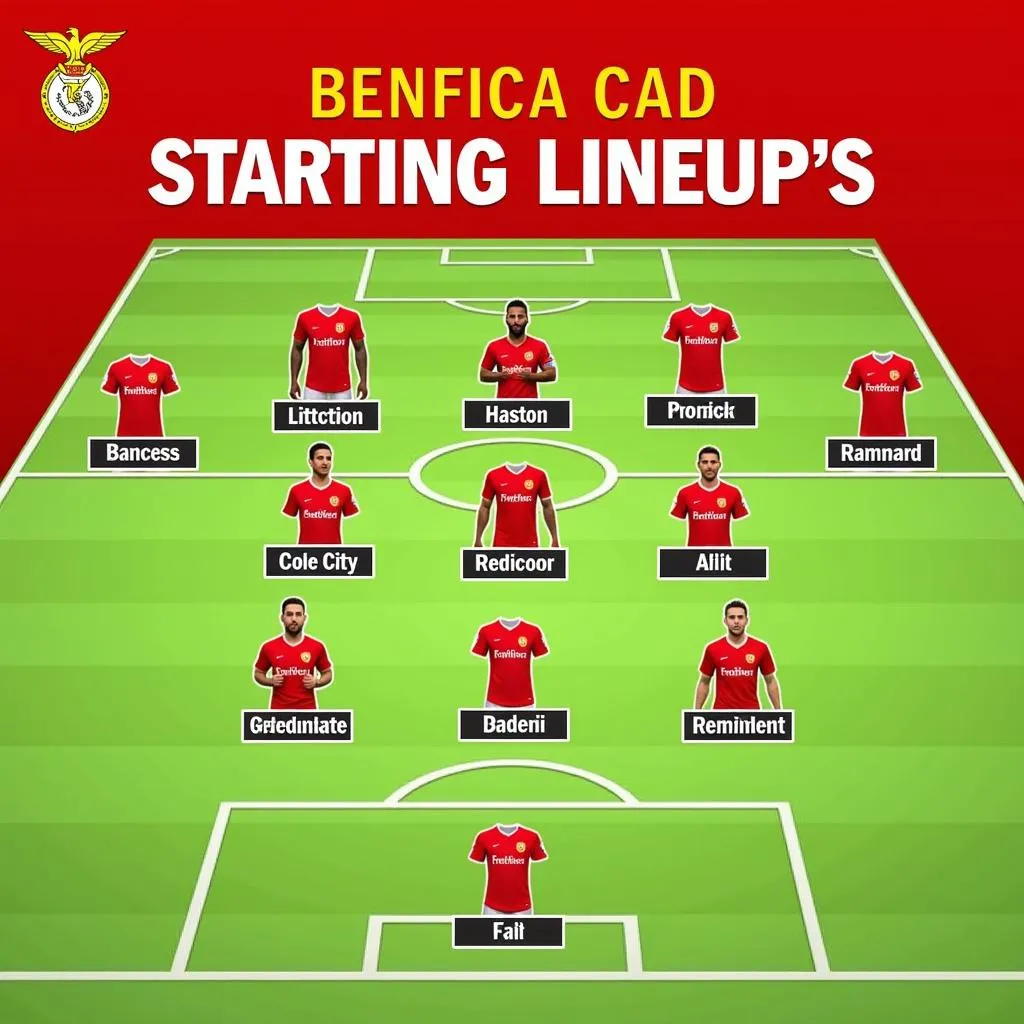 Đội hình dự kiến Benfica