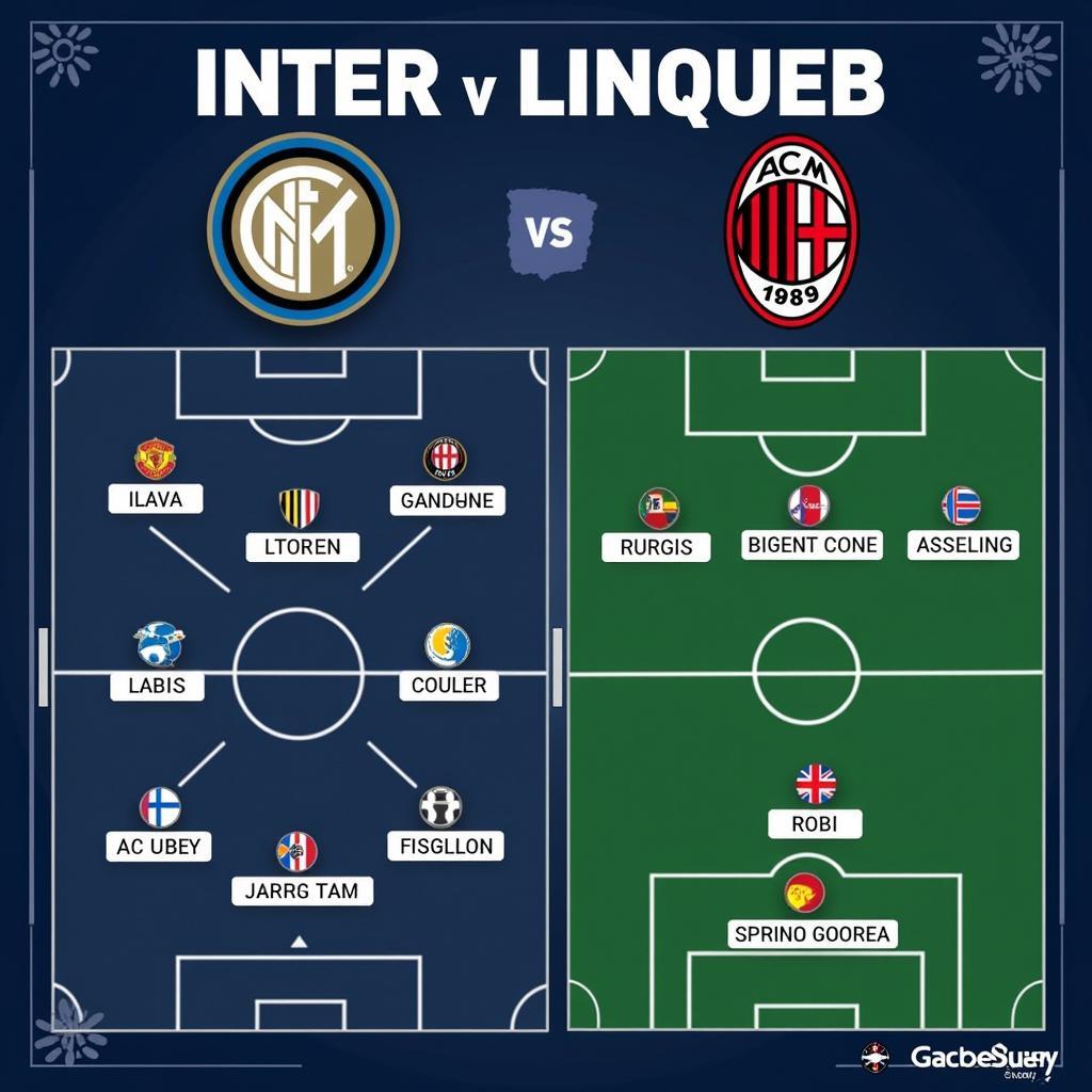 Đội hình dự kiến Inter vs AC Milan