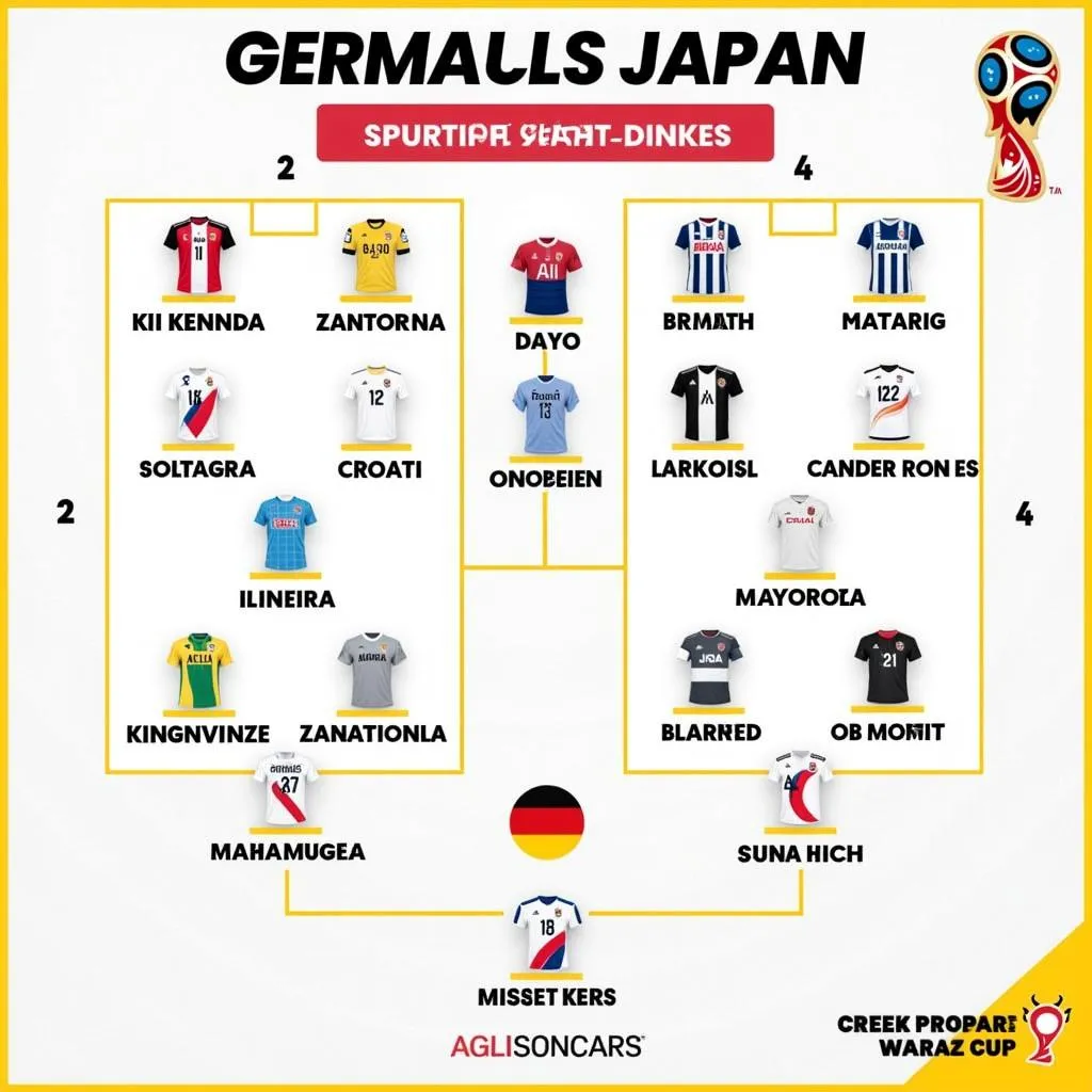 Germany vs Japan Lineups