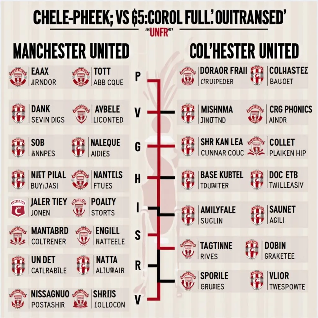 Đội hình dự kiến Manchester United vs Colchester