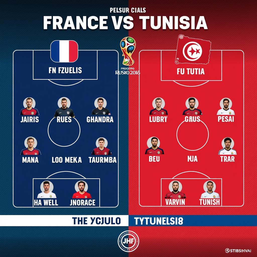 Đội hình Pháp vs Tunisia