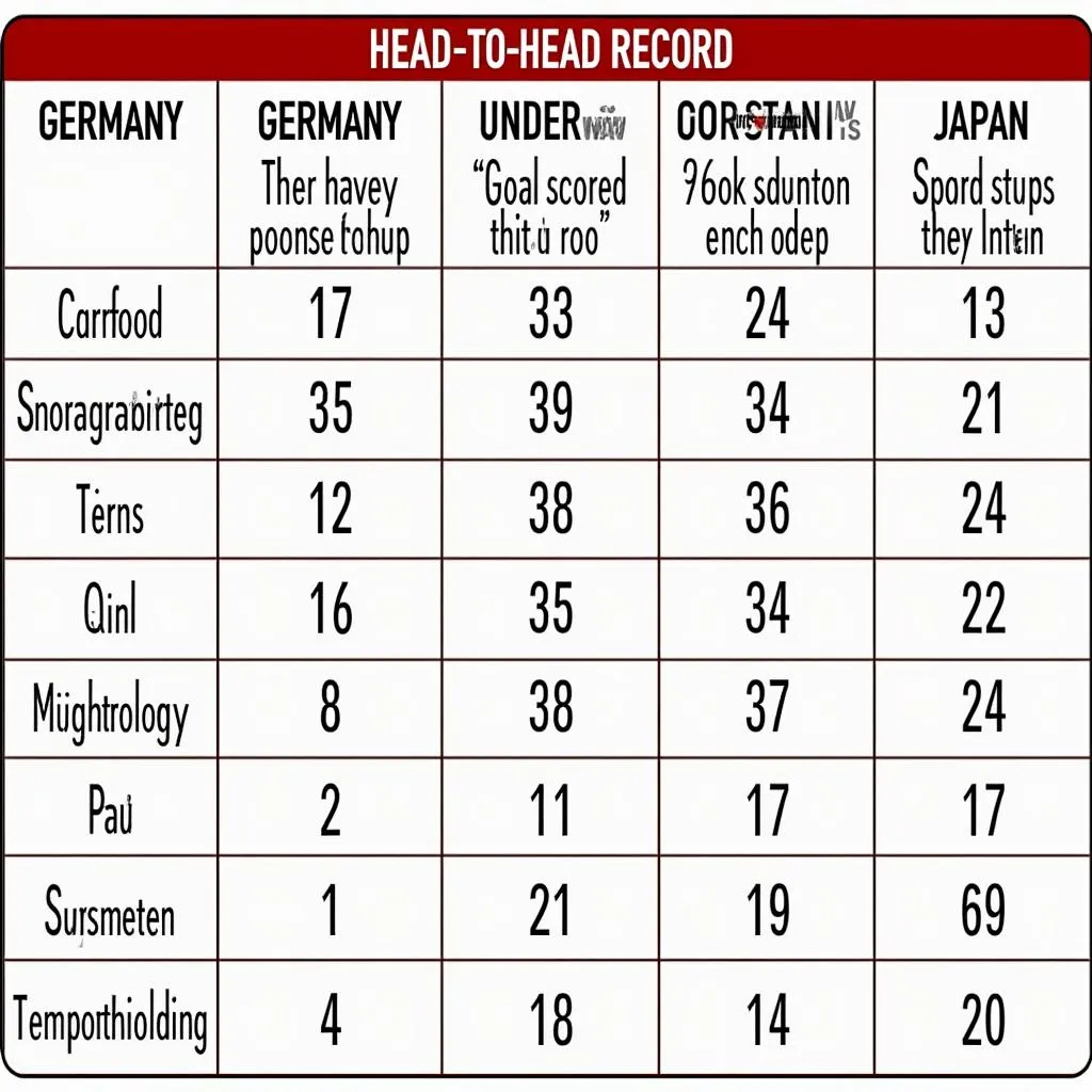 Germany vs Japan Head-to-Head