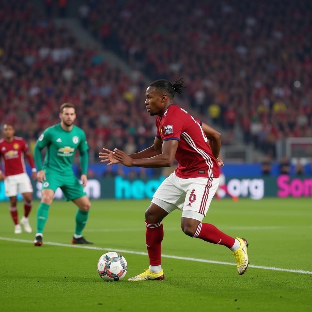 Denzel Dumfries tạt bóng trong FIFA 19