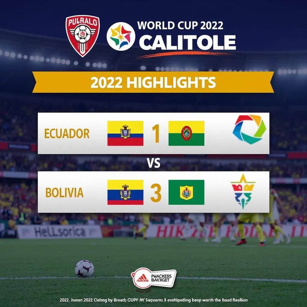 Ecuador vs Bolivia vòng loại World Cup 2022