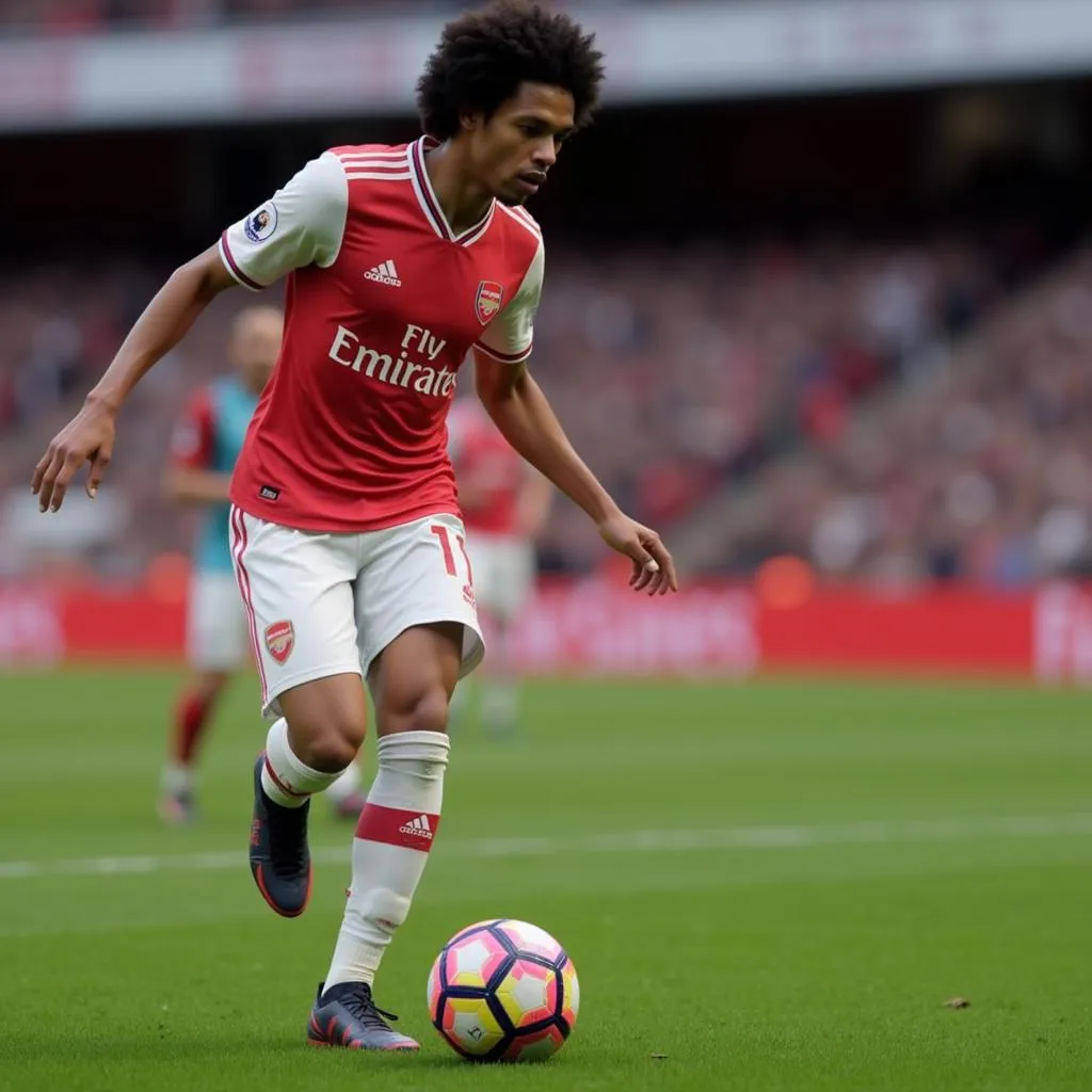 Elneny FIFA 18 đang kiểm soát bóng