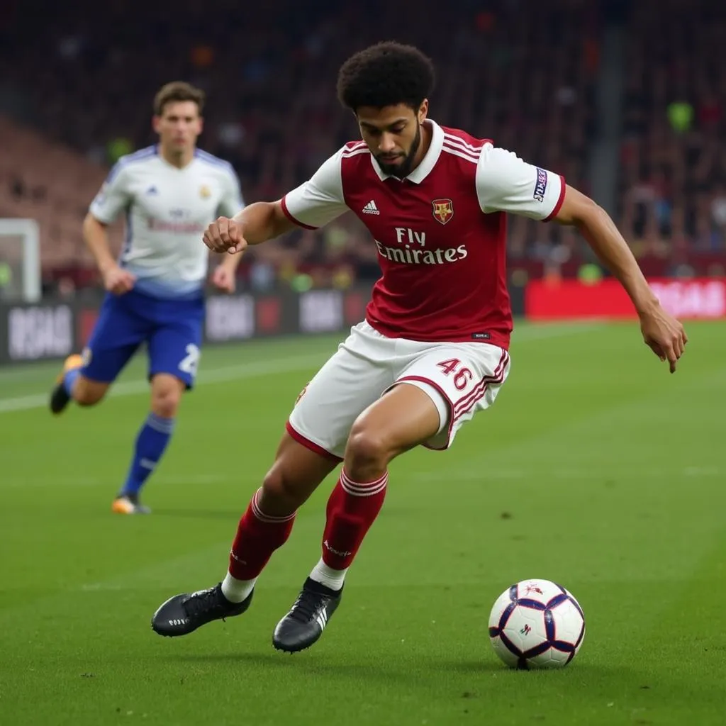 Elneny FIFA 18 đang thực hiện pha phòng ngự quyết liệt