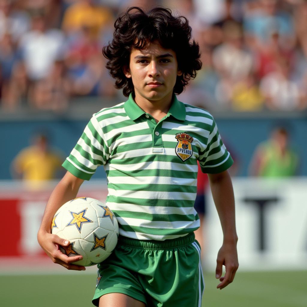 Figo trong màu áo Sporting Lisbon