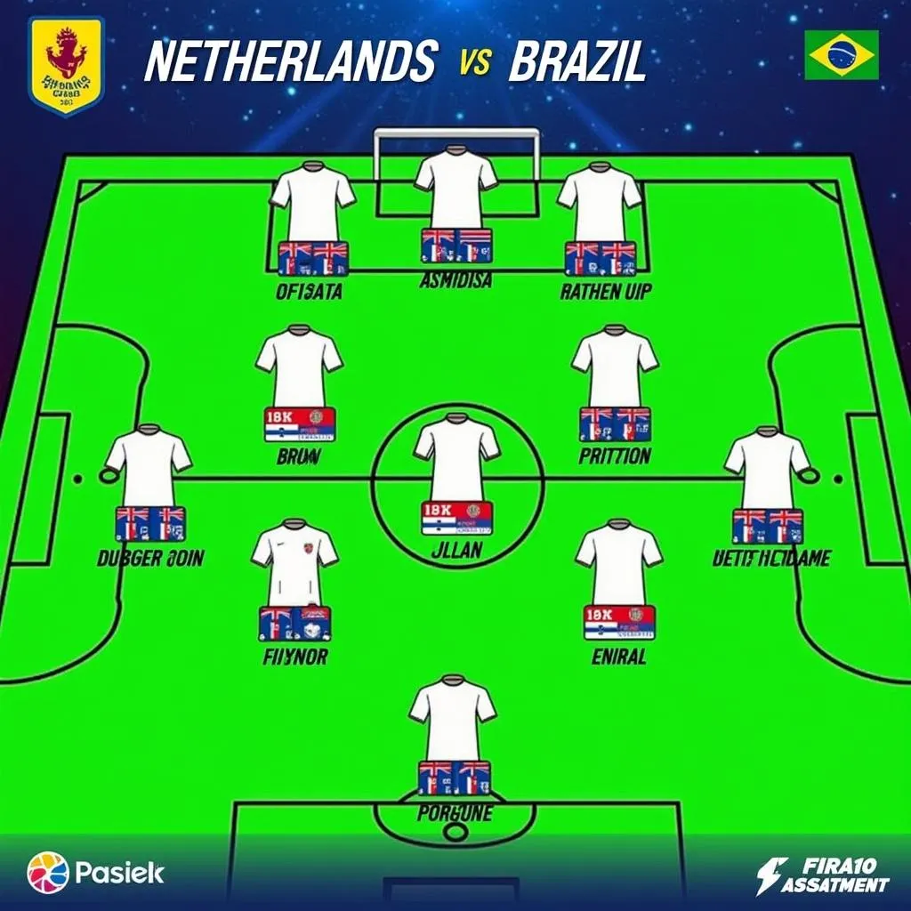 Đội hình Hà Lan vs Brazil