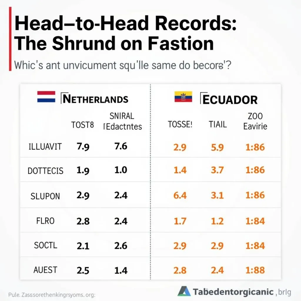 Lịch sử đối đầu Hà Lan vs Ecuador