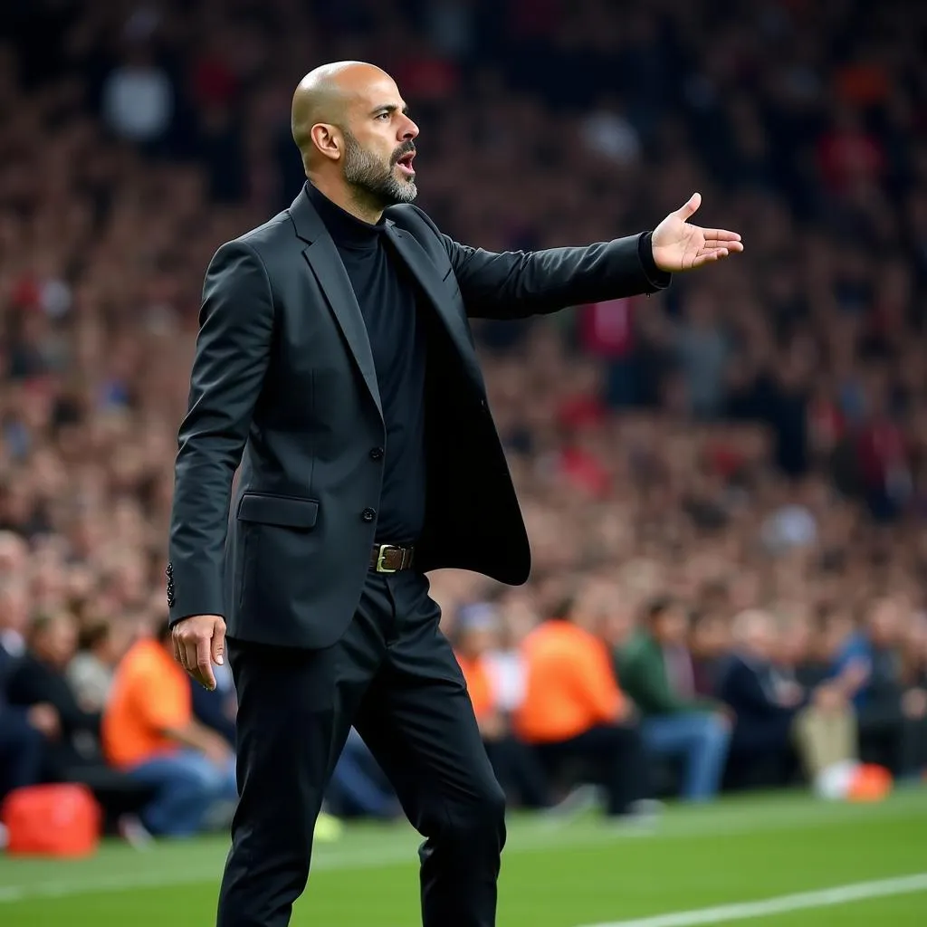 HLV Pep Guardiola Chỉ Đạo Chiến Thuật