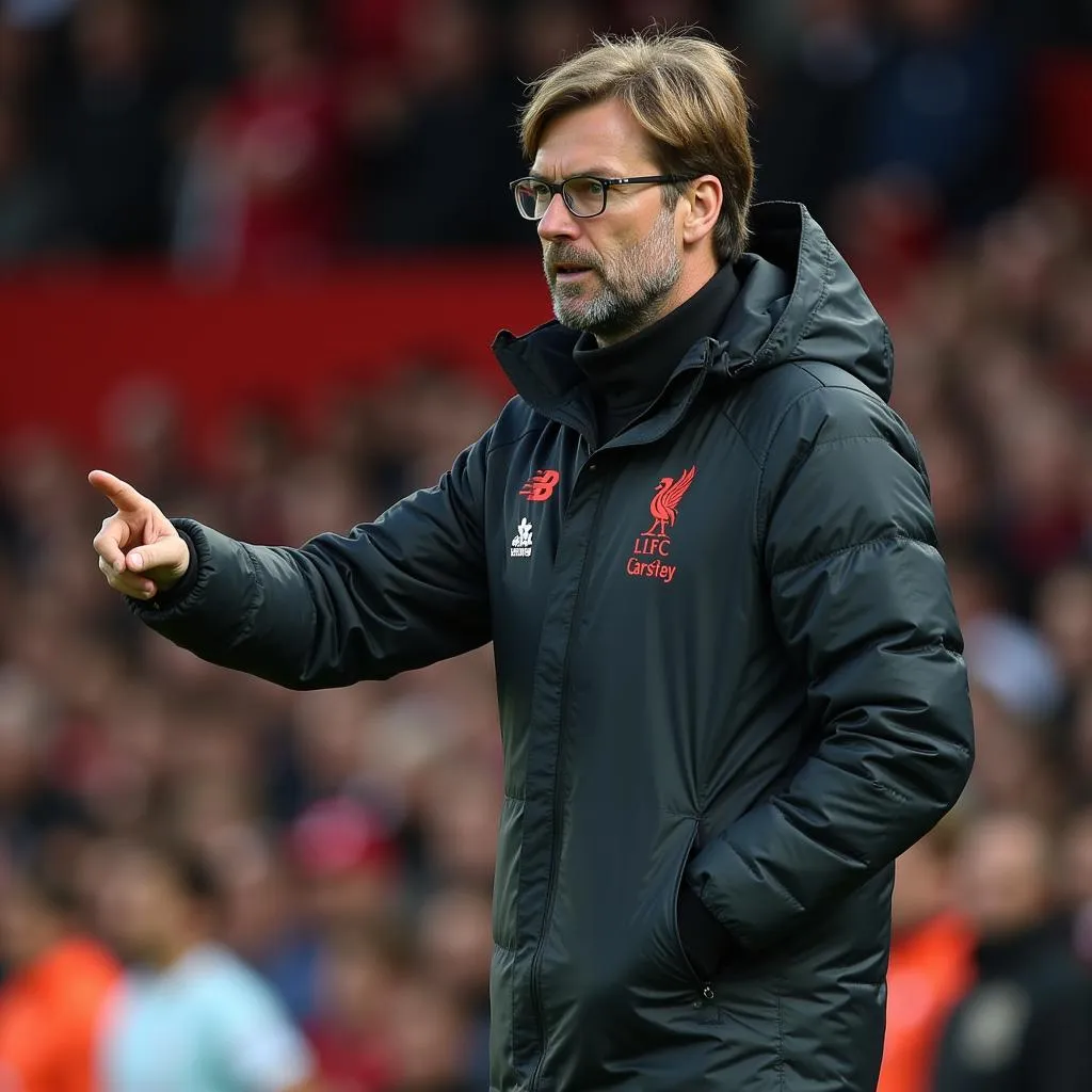 Huấn luyện viên Jurgen Klopp đưa ra chỉ đạo