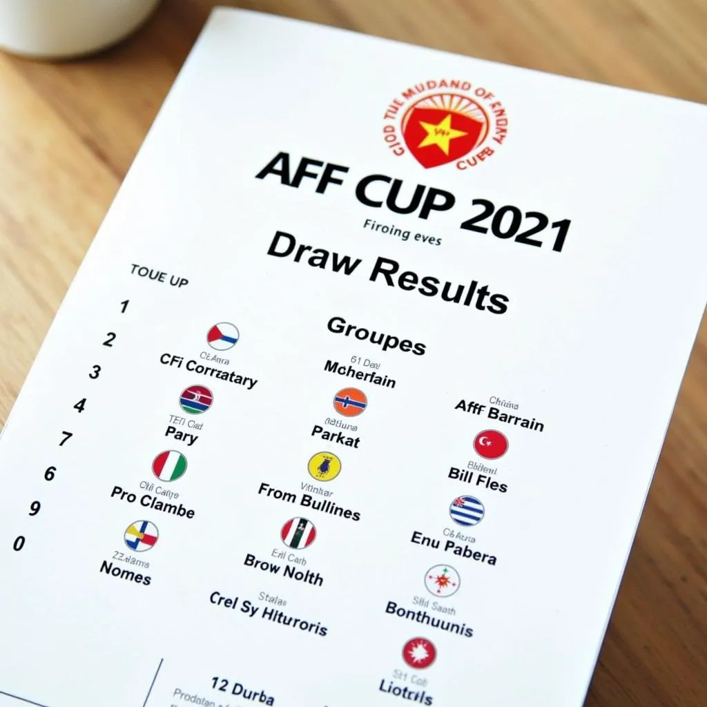 Kết quả bốc thăm AFF Cup 2021