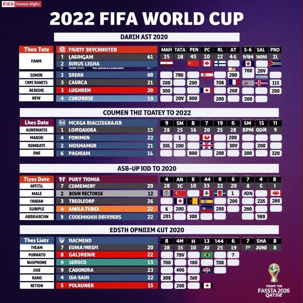 Lịch Đá World Cup 2022 Qatar