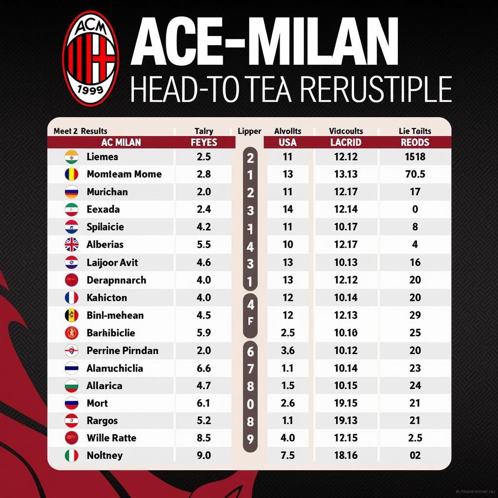 Lịch sử đối đầu AC Milan