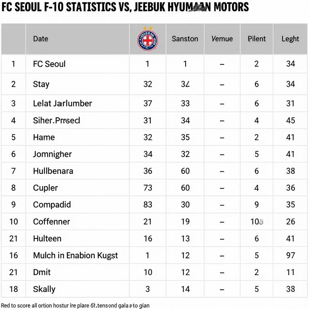 Lịch sử đối đầu FC Seoul vs Jeonbuk Hyundai Motors